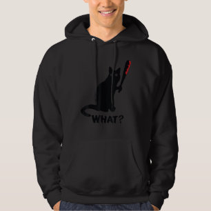 Sudadera Gato qué gato negro asesino con ba de béisbol