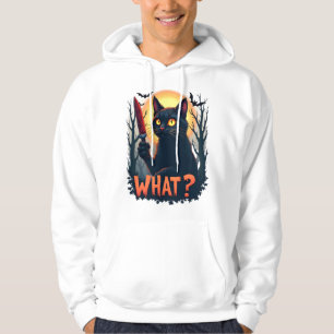Sudadera Gato Qué Gato Negro Asesino Con Disfraz De Cuchill