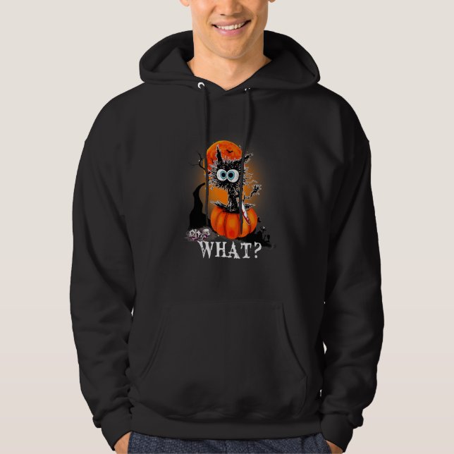 Sudadera Gato Qué Gato Negro Gato Con Cuchillo (Anverso)