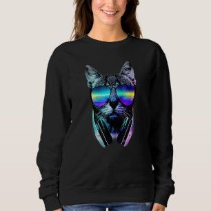 Sudadera Gato Rave EDM Gatito DJ Gatito Tech House Música U