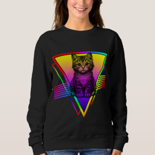 Sudadera Gato Retro Adorable