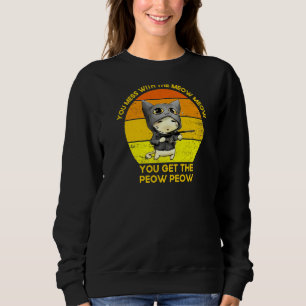 Sudadera Gato retro Kitty Dad Padre felino Furor Mamá