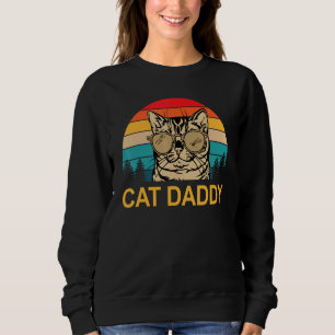 Sudadera Gato Retro Papá Padre Día Gato