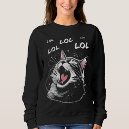 Sudadera Gato riendo LOL