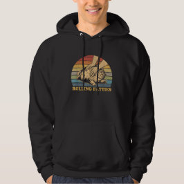 Sudadera Gato rodando gorduras divertido