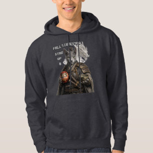 Sudadera Gato Samurái Azul Ruso