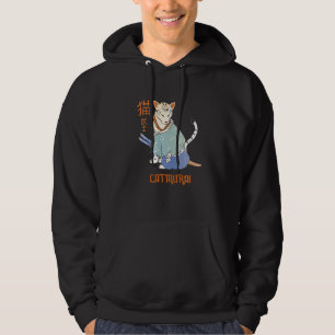 Sudadera Gato Samurái Catmurai Guerrero Japonés  Gatos con 