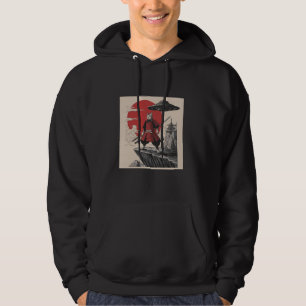 Sudadera Gato Samurái Diseño de Ovni Alien Retro Guerrero J