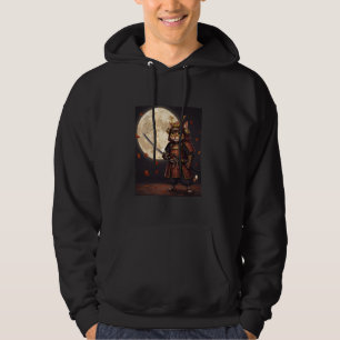 Sudadera Gato Samurai gráfico, guerrero, arte japonés vinta