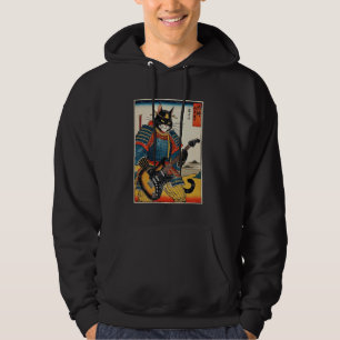 Sudadera Gato Samurái Japonés Tocando Guitarra Eléctrica Uk