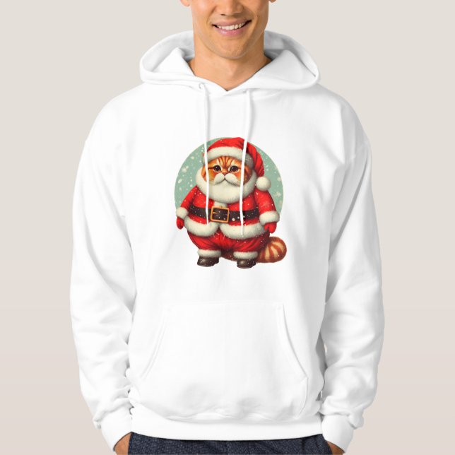 Sudadera Gato Santa Claus (Anverso)