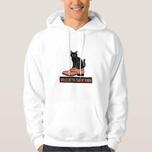 Sudadera Gato Sarcástico de Linóleo en Zapato Meme