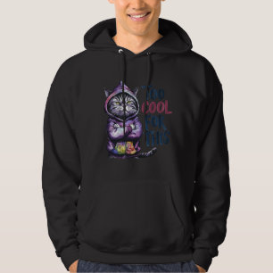 Sudadera Gato Sassy Divertido Demasiado Cool Para Este Arte