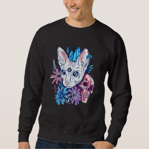 Sudadera Gato satánico del gato del gato del gato occulto d