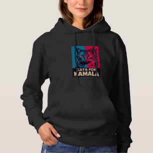 Sudadera Gato sin hijos votando Kamala Harris 2024