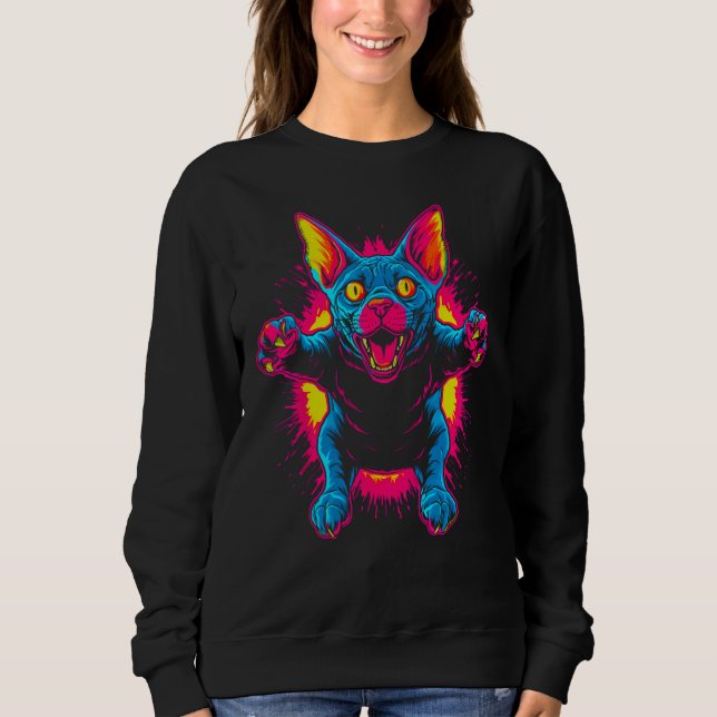 Sudadera Gato sin pelo Sphynx (Anverso)