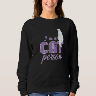 Sudadera Gato Soy Una Persona De Gatos