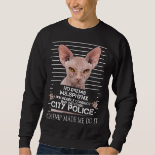 Sudadera Gato Sphynx La Hierba Gata Me Hizo Hacerlo Papá Ga