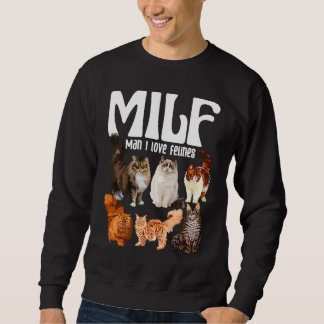 Sudadera Gato Squad Rescate Gato MILF Hombre Amo Felinos Ga