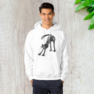 Sudadera Gato Stretching Mens Hoodie