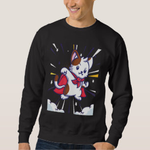 Sudadera Gato Super Heroe En Cabo