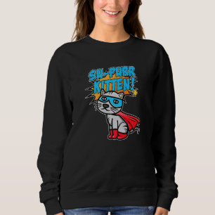 Sudadera Gato superhéroe de gatito y gato