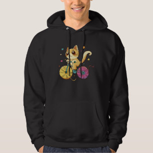 Sudadera Gato Tejiendo Soporte De Gato De Ciclismo Ruedas G