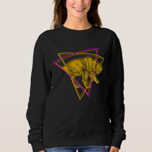 Sudadera Gato Tigre Dientes de Sable Animal Prehistórico Ex