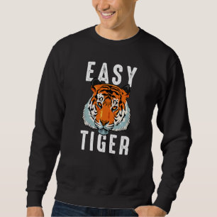 Sudadera Gato Tigre Ojo Garra Cara León África Retrato Saf