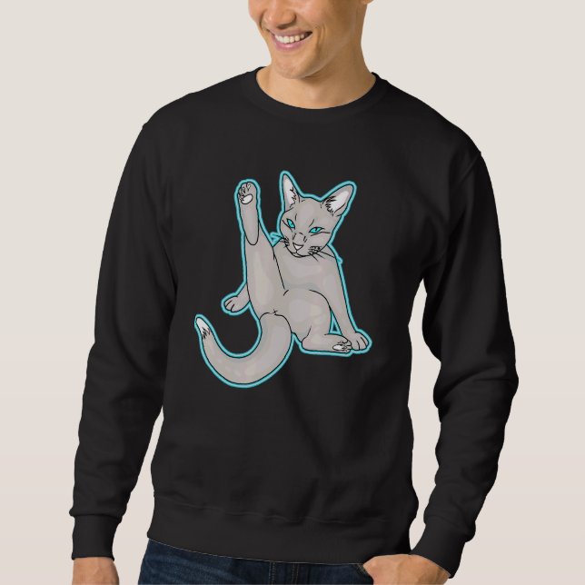Sudadera Gato tranquilo (Anverso)