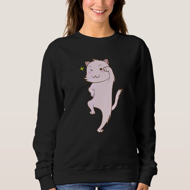 Sudadera Gato valiente (Anverso)