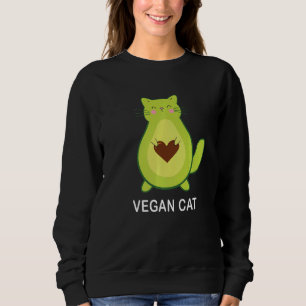 Sudadera Gato vegano Gato vegetariano Avocato Avocat Avogat