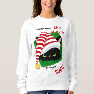 Sudadera Gato verde enojado que consigues Navidades de calc