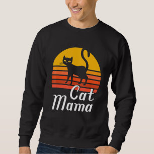 Sudadera Gato vintage Mamá Mamá Mamá Mamá Feliz Día del Gat