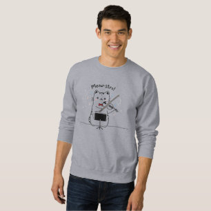 Sudadera Gato Violinista Divertido Músico de Violín