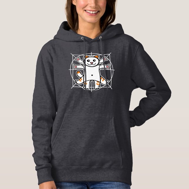 Sudadera Gato Vitruviano (Anverso)