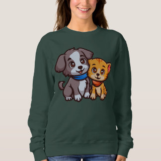 Sudadera Gato y perro para los amantes de los animales