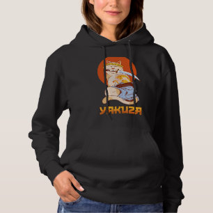 Sudadera Gato Yakuza Canción japonesa Samurai espada Katana
