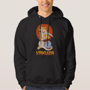 Sudadera Gato Yakuza Canción japonesa Samurai espada Katana
