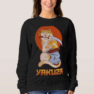 Sudadera Gato Yakuza Canción japonesa Samurai espada Katana