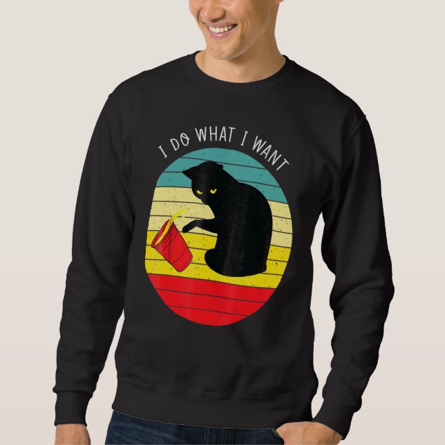 Sudadera Gato Yo Hago Lo Que Quiero (Anverso)