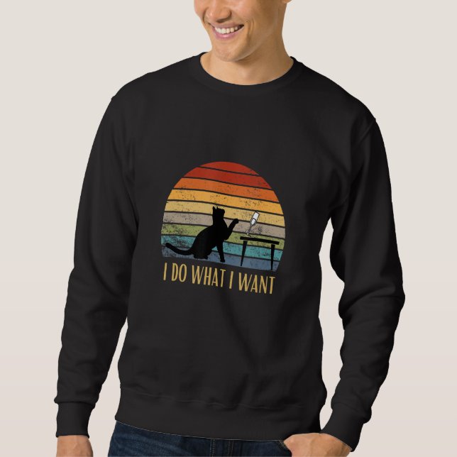 Sudadera Gato Yo Hago Lo Que Quiero (Anverso)