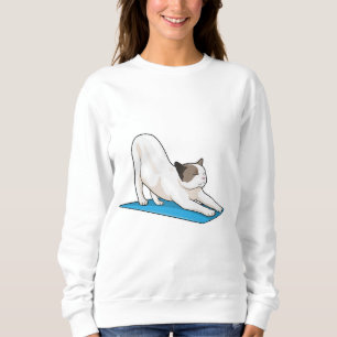 Sudadera Gato Yoga Meditación Fitness