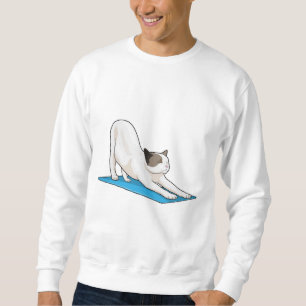 Sudadera Gato Yoga Meditación Fitness