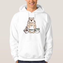 Sudadera Gato Zen Meditando con Prótesis de Mano