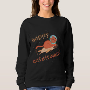 Sudadera Gatonauta Gato Feliz Astronauta