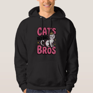 Sudadera Gatos Antes de Hermanos Camiseta Diseño Corona de 