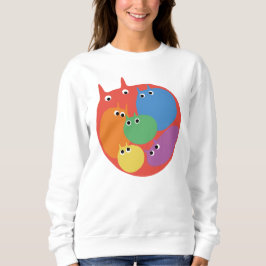 Sudadera Gatos arcoiris