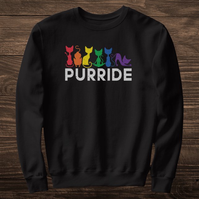 Sudadera Gatos arcoiris persiguen el orgullo LGBTQ (Subido por el creador)
