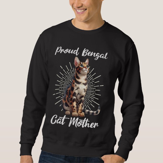 Sudadera Gatos bengalíes ORGULLOSOS BENGAL CAT MOM Bengal G (Anverso)